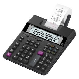 Casio Kalkulator HR 200 RCE, czarna, 12 miejsc, z drukarką, podwójne zasilanie, dwukolorowy druk