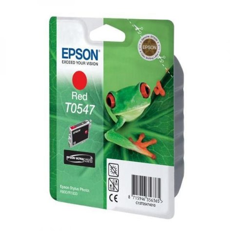 Epson oryginalny ink / tusz C13T054740, red, 400s, 13ml, Epson Stylus Photo R800, R1800