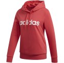 Bluza damska adidas W Essentials Linear Over Head Hoodie czerwona FM6440