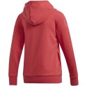 Bluza damska adidas W Essentials Linear Over Head Hoodie czerwona FM6440