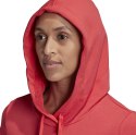 Bluza damska adidas W Essentials Linear Over Head Hoodie czerwona FM6440