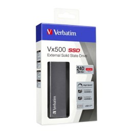 Dysk zewnętrzny SSD Vx500 Verbatim USB 3.1, 240GB, 47442 srebrny
