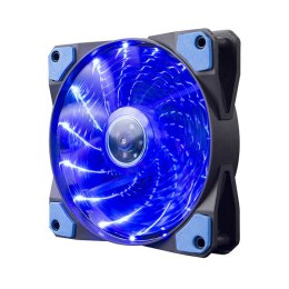 Wentylator PC, FAN, niebieski, 15 led, świecący, 12 cm, Marvo