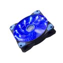 Wentylator PC, FAN, niebieski, 15 led, świecący, 12 cm, Marvo