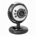 Defender Web kamera C-110, 0.3 Mpix, USB 2.0, czarno-szara, na notebook/LCD