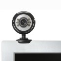 Defender Web kamera C-110, 0.3 Mpix, USB 2.0, czarno-szara, na notebook/LCD