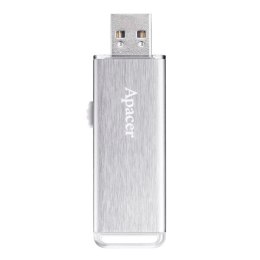 Apacer USB flash disk, 2.0, 64GB, AH33A, srebrny, AP64GAH33AS-1, z oczkien na brelok wysuwane złącze
