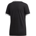 Koszulka damska adidas 3 Stripes Tee czarno-biała ED7482