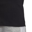 Koszulka damska adidas 3 Stripes Tee czarno-biała ED7482