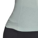 Koszulka damska adidas W Essentials Linear Slim Tee miętowa FM6424