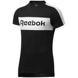 Koszulka męska Reebok TE Linear Logo SS Graphic Tee czarna FU3123