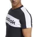 Koszulka męska Reebok TE Linear Logo SS Graphic Tee czarna FU3123
