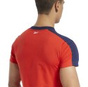 Koszulka męska Reebok TE Linear Logo SS Graphic Tee czerwona FU3118
