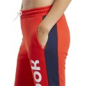 Spodnie damskie Reebok TE Liner Logo French Terry czerwone FU2258