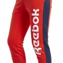 Spodnie damskie Reebok TE Liner Logo French Terry czerwone FU2258