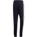 Spodnie męskie adidas Essentials 3S Tapered Tricot granatowe DU0452