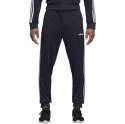 Spodnie męskie adidas Essentials 3S Tapered Tricot granatowe DU0452