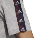 Koszulka męska adidas Essentials Tape szara GD5442