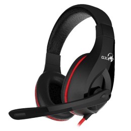 Genius GX Gaming LYCHAS HS-G560, Gaming Headset, słuchawki z mikrofonem, regulacja głośności, czarno/czerwony, USB