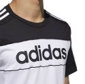 Koszulka męska adidas Essentials Tape CB Tee czarno biała GD5496