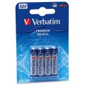 Bateria alkaliczna AAA 1.5V Verbatim blistr 4-pack 49920