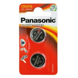 Bateria litowa, CR2016, 3V, Panasonic, blistr, 2-pack