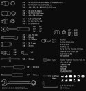 ZESTAW KLUCZY NASADOWYCH 1/2'', 3/8'', 1/4''219 SZTUK