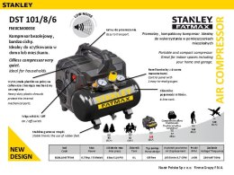 KOMPRESOR BEZOLEJOWY 6L 8 BAR WYCISZONY FATMAX