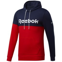 Bluza męska Reebok TE Linear Logo OTH Hoodie granatowo-czerwona FU3114