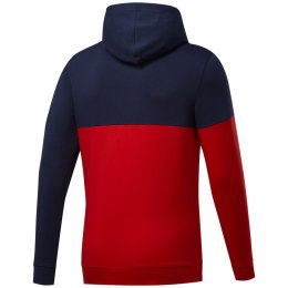 Bluza męska Reebok TE Linear Logo OTH Hoodie granatowo-czerwona FU3114