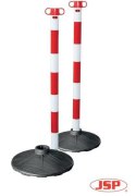 SŁUPEK OSTRZEGAWCZY ROAD-POST-WC BIAŁO-CZERWONY