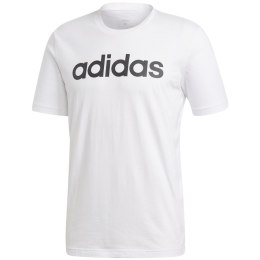 Koszulka męska adidas Essentials Linear Tee biała DQ3056