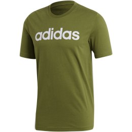 Koszulka męska adidas Essentials Linear Tee zielona EI9823