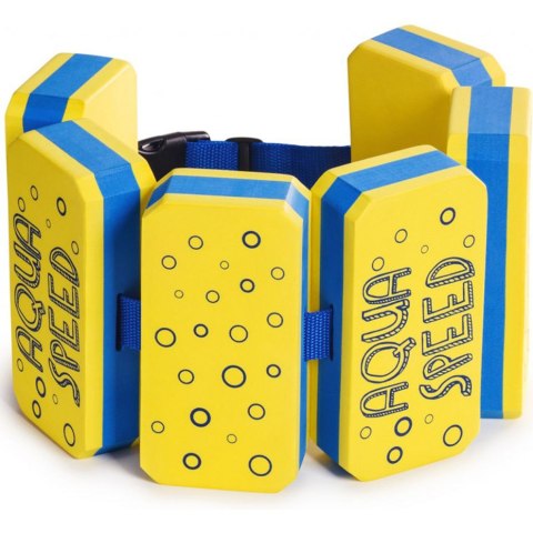 Pas wypornościowy do pływania Aqua-Speed Octopus Kiddie Swim Belt 6 części żółto-niebieski ref.184