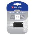 Verbatim USB flash disk, 2.0, 8GB, Store,N,Go PinStripe, czarny, 49062, do archiwizacji danych