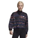 Bluza damska adidas W Ur Halfzip czarno-niebiesko-pomarańczowa FT9731