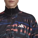 Bluza damska adidas W Ur Halfzip czarno-niebiesko-pomarańczowa FT9731