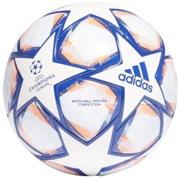 Piłka nożna adidas Finale 20 Competition biało-niebiesko-pomarańczowa FS0257