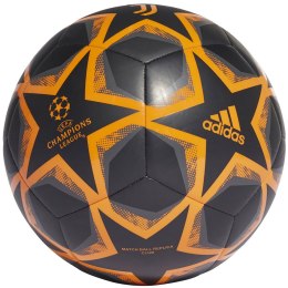 Piłka nożna adidas Finale 20 Juventus Club czarno-pomarańczowa GJ5415