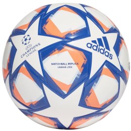 Piłka nożna adidas Finale 20 League J350 biało-niebiesko-pomarańczowa FS0266