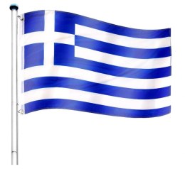 Maszt flagowy w komplecie flagi - Grecja - 6,50 m