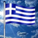 Maszt flagowy w komplecie flagi - Grecja - 6,50 m