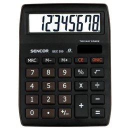 Sencor Kalkulator SEC 255/8, biała, kieszonkowy, 8 miejsc, podwójne zasilanie