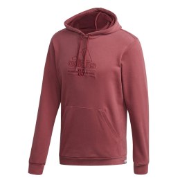 Bluza męska adidas Brilliant Basics Hooded czerwona GD3832