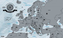 Wycierana Mapa Europy
