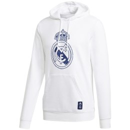 Bluza męska adidas Real Madrid DNA Hoody biała GH9998