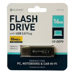 Platinet USB flash disk, 3.0, 16GB, Data Traveler SE9, czarny, PMFV316B