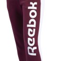 Spodnie damskie Reebok Te Linear Logo Ft P bordowe FU2253