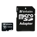 Verbatim karta pamięci micro SDXC, 128GB, micro SDXC, 44085, UHS-I U1 (Class 10), z adapterm