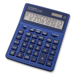 Citizen Kalkulator SDC444XRNVE, niebieska, biurkowy, 12 miejsc, podwójne zasilanie